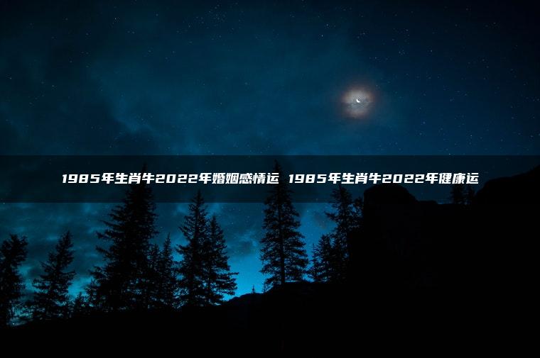 1985年生肖牛2022年婚姻感情运 1985年生肖牛2022年健康运