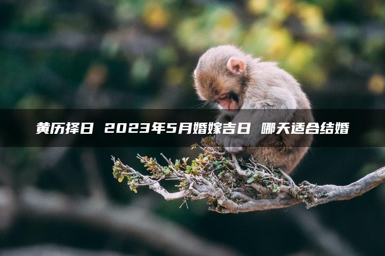 黄历择日 2023年5月婚嫁吉日 哪天适合结婚