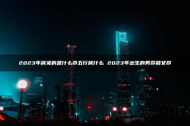 2023年属兔的是什么命五行属什么 2023年出生的男命和女命