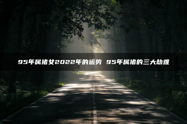 95年属猪女2022年的运势 95年属猪的三大劫难