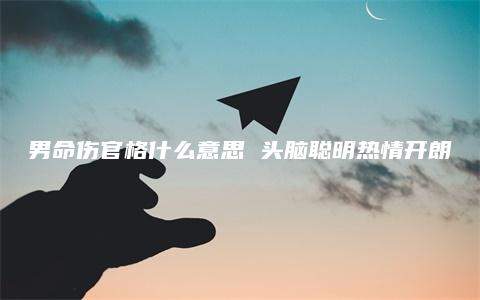 男命伤官格什么意思 头脑聪明热情开朗